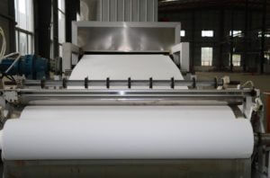 CSBattery automatic AGM separator production line in run process