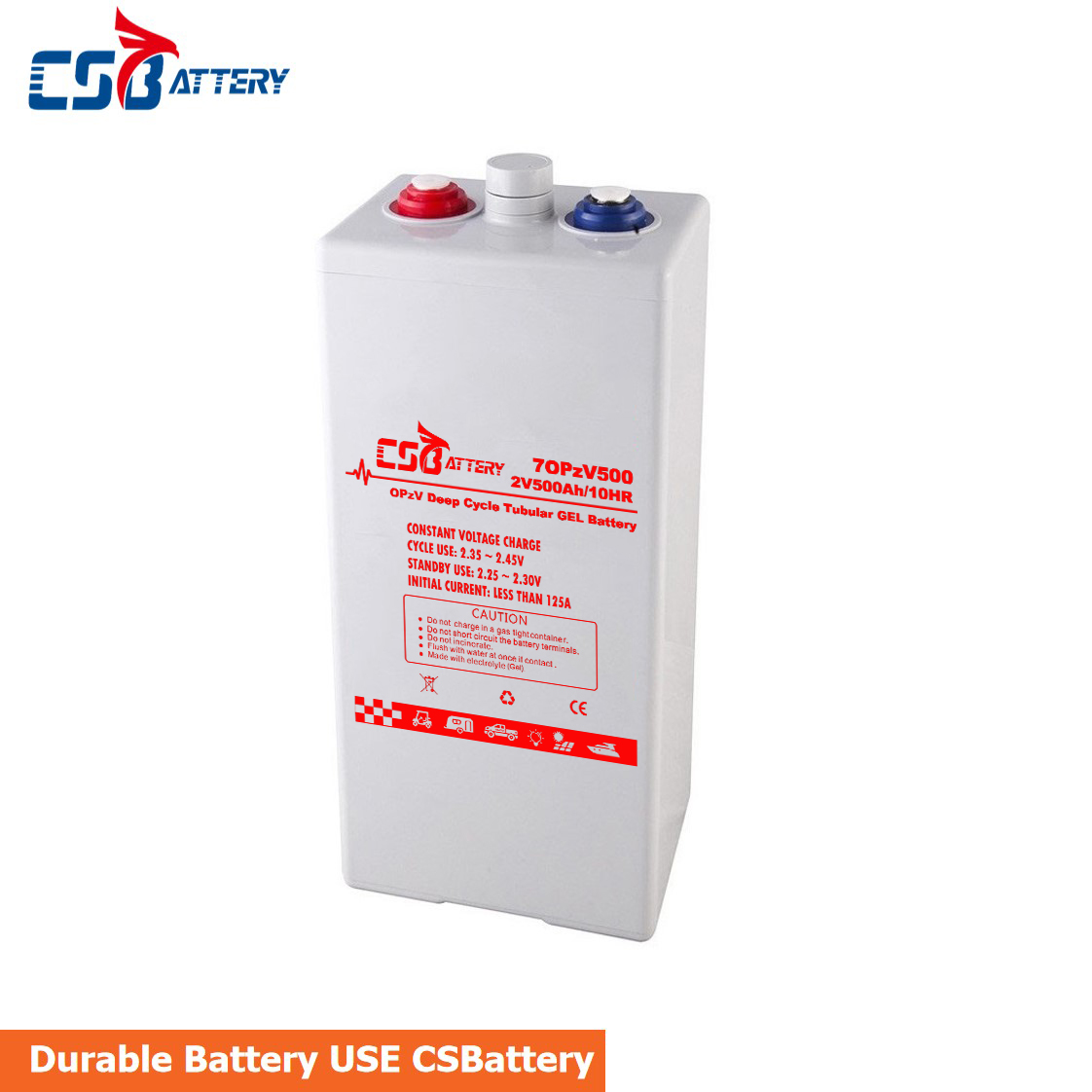 OPzV2-500 2V 500Ah Tubular Deep Cycle Gel OPzV Battery