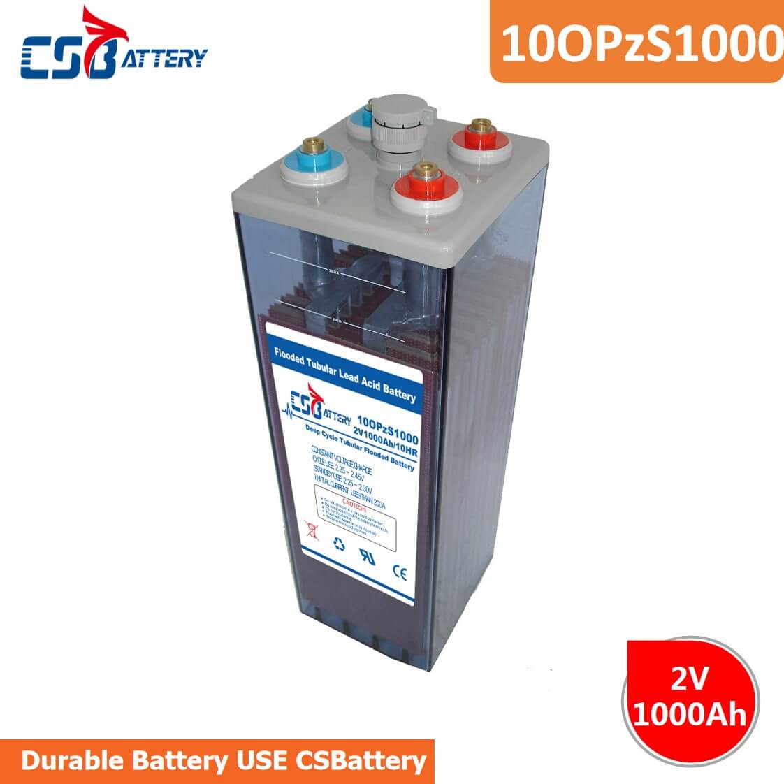 10OPzS2-1000 2V 1000AH Tubular Flooded OPzS Battery