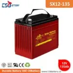 SX12-135 12V 135Ah Deep Cycle GEL Battery heavy duty battery, long life battery, maintenance free, high discharge rate,