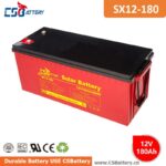 SX12-180 12V 180Ah Deep Cycle GEL Battery heavy duty battery, long life battery, maintenance free, high discharge rate,