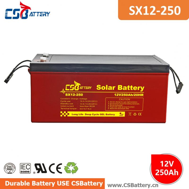 SX12-250 12V 250Ah Deep Cycle GEL Battery