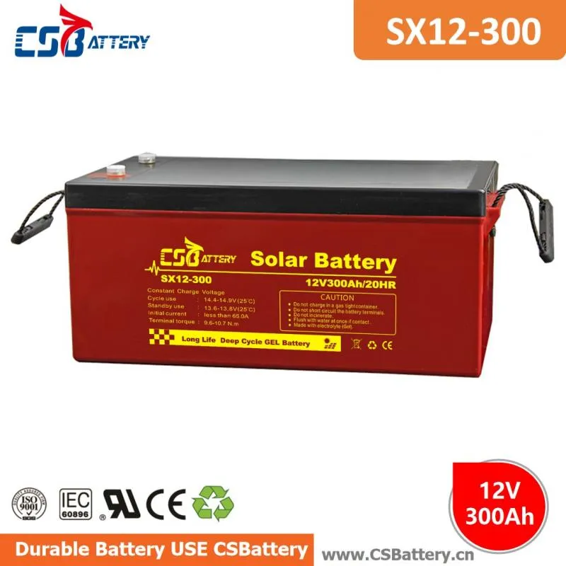 SX12-300 12V 300Ah Deep Cycle GEL Battery heavy duty battery, long life battery, maintenance free, high discharge rate, renewable energy storage,