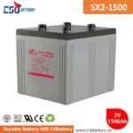 SX2-1500 2V 1500Ah Deep Cycle GEL Battery stationary battery, energy storage solution, heavy duty battery, long life battery, maintenance free,