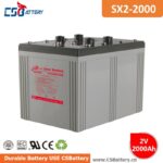 SX2-2000 2V 2000Ah Deep Cycle GEL Battery stationary battery, energy storage solution, heavy duty battery, long life battery, maintenance free,