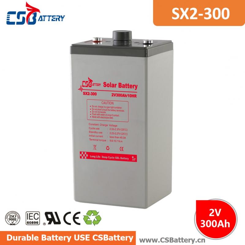 SX2-300 2V 300Ah Deep Cycle GEL Battery