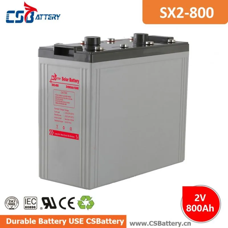 SX2-800 2V 800Ah Deep Cycle GEL Battery stationary battery, energy storage solution, heavy duty battery, long life battery, maintenance free,