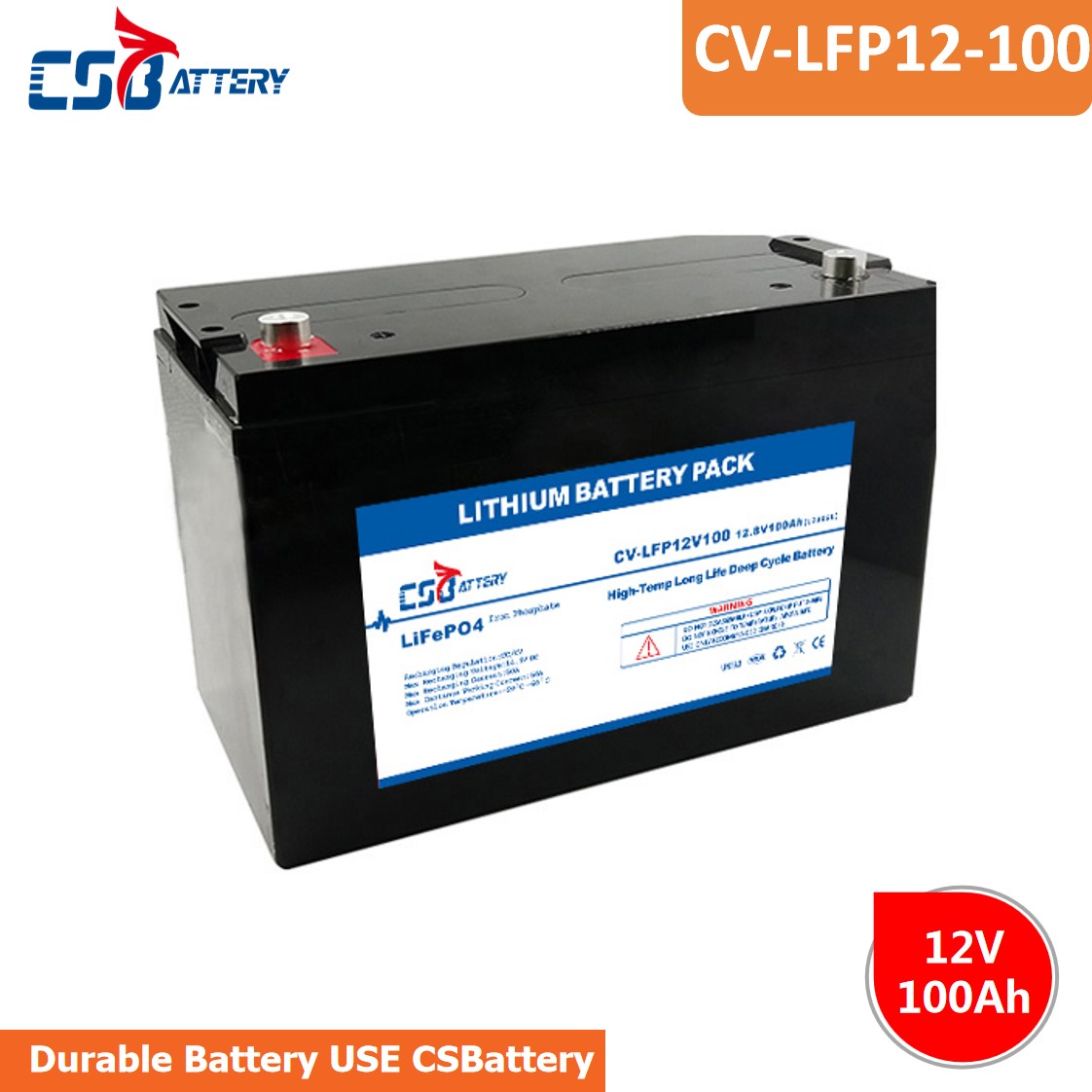LFP12-100 12V 100Ah LifePO4 Replace SLA Battery