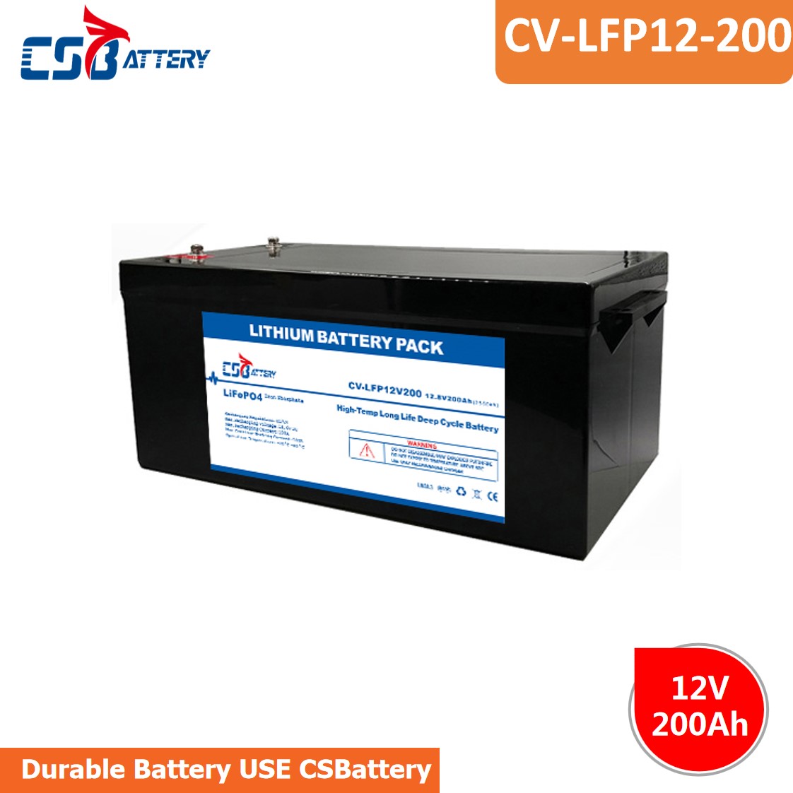 LFP12-200 12V 200Ah LifePO4 Replace SLA Battery