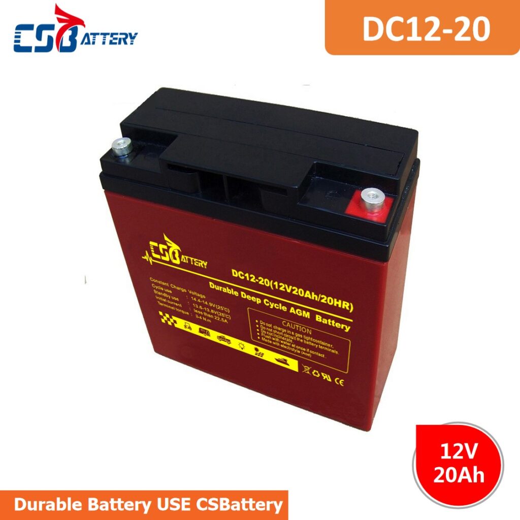 DC12-20 12V 20Ah Deep Cycle AGM Battery