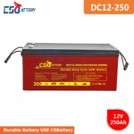 DC12-250 12V 250Ah Deep Cycle AGM Battery heavy duty battery, long life battery, maintenance free, high discharge rate,