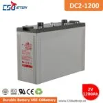 DC2-1200 2V 1200Ah Deep Cycle AGM Battery heavy duty battery, long life battery, maintenance free, high discharge rate, renewable energy storage, backup power supply,