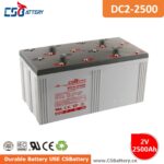 DC2-2500 2V 2500 Ah Deep Cycle AGM Battery deep cycle battery, 2 volt battery, lead acid technology, industrial batteries,