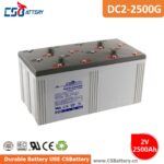 DC2-2500 2V 2500Ah Deep Cycle Gel Batery gel battery, 2v battery, solar energy systems