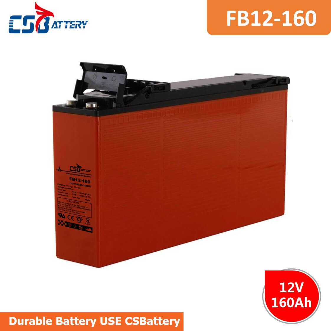 FB12-160 12V 160AH Front Terminal AGM Batteries