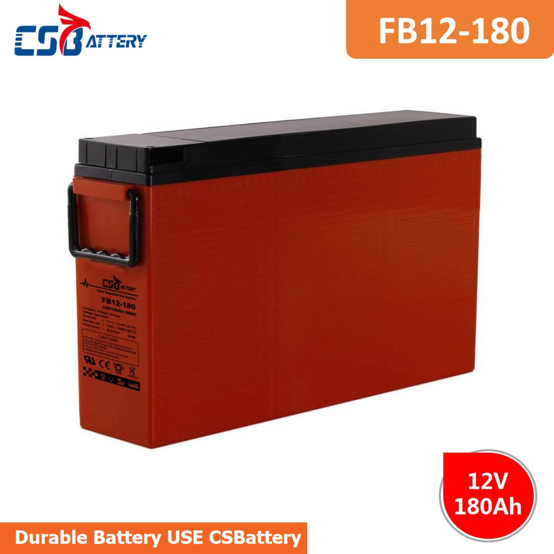FB12-180 12V 180AH Front Terminal AGM Batteries