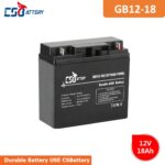 GB12-18 12V 18Ah Lead Acid AGM VRLA Battery stationary battery, energy storage solution, heavy duty battery, long life battery,