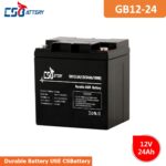GB12-24 12V 24Ah Lead Acid AGM VRLA Battery stationary battery, energy storage solution, heavy duty battery, long life battery,