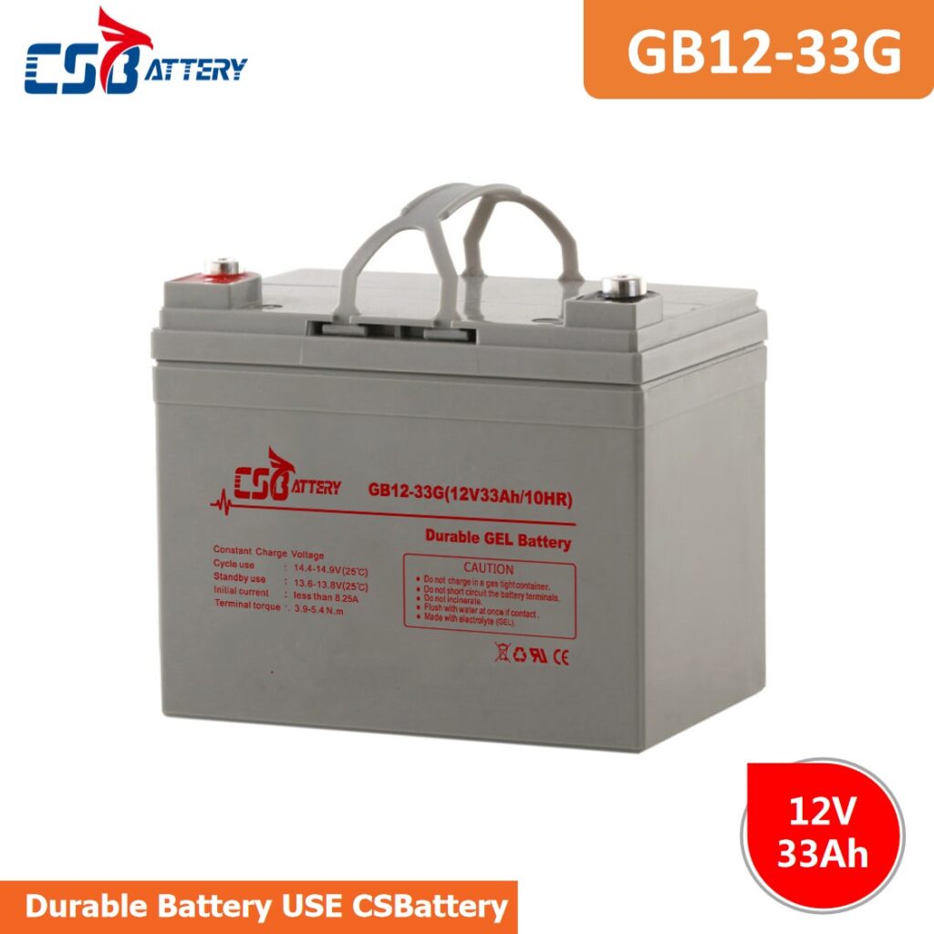 GB12-33G 12V 33Ah Durable Long Life Gel Battery attery for solar panels, battery for wind turbines, battery for telecom base stations,