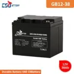 GB12-38 12V 38Ah Lead Acid AGM VRLA Battery stationary battery, energy storage solution, heavy duty battery, long life battery,