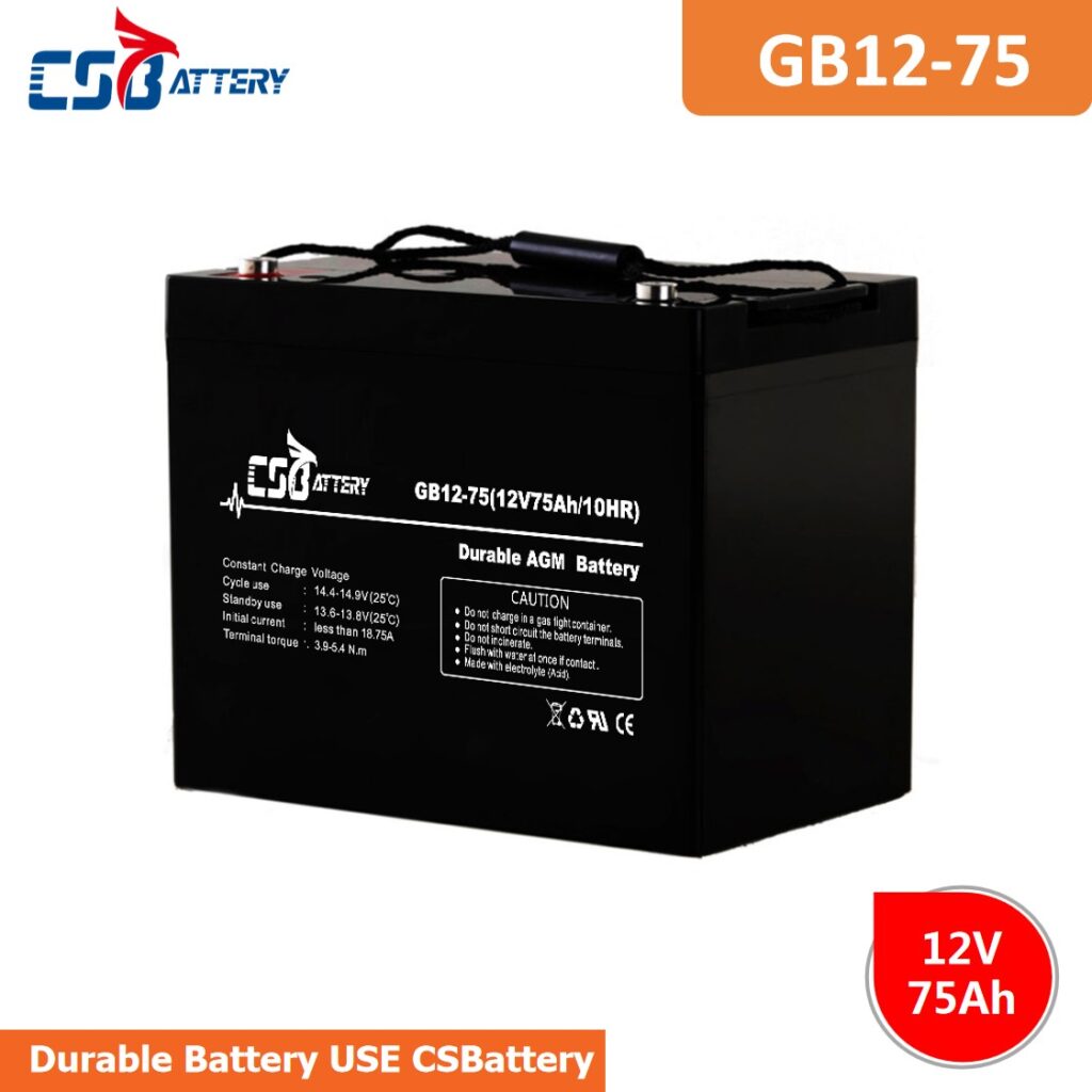 GB12-75 12V 75Ah Lead Acid AGM VRLA Battery off-grid power systems, telecom battery, solar energy storage, wind energy storage, battery for renewable energy,