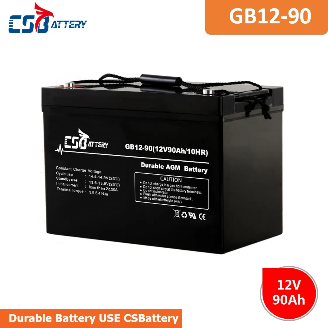 GB12-90 12V 90Ah Lead Acid AGM VRLA Battery off-grid power systems, telecom battery, solar energy storage, wind energy storage, battery for renewable energy,