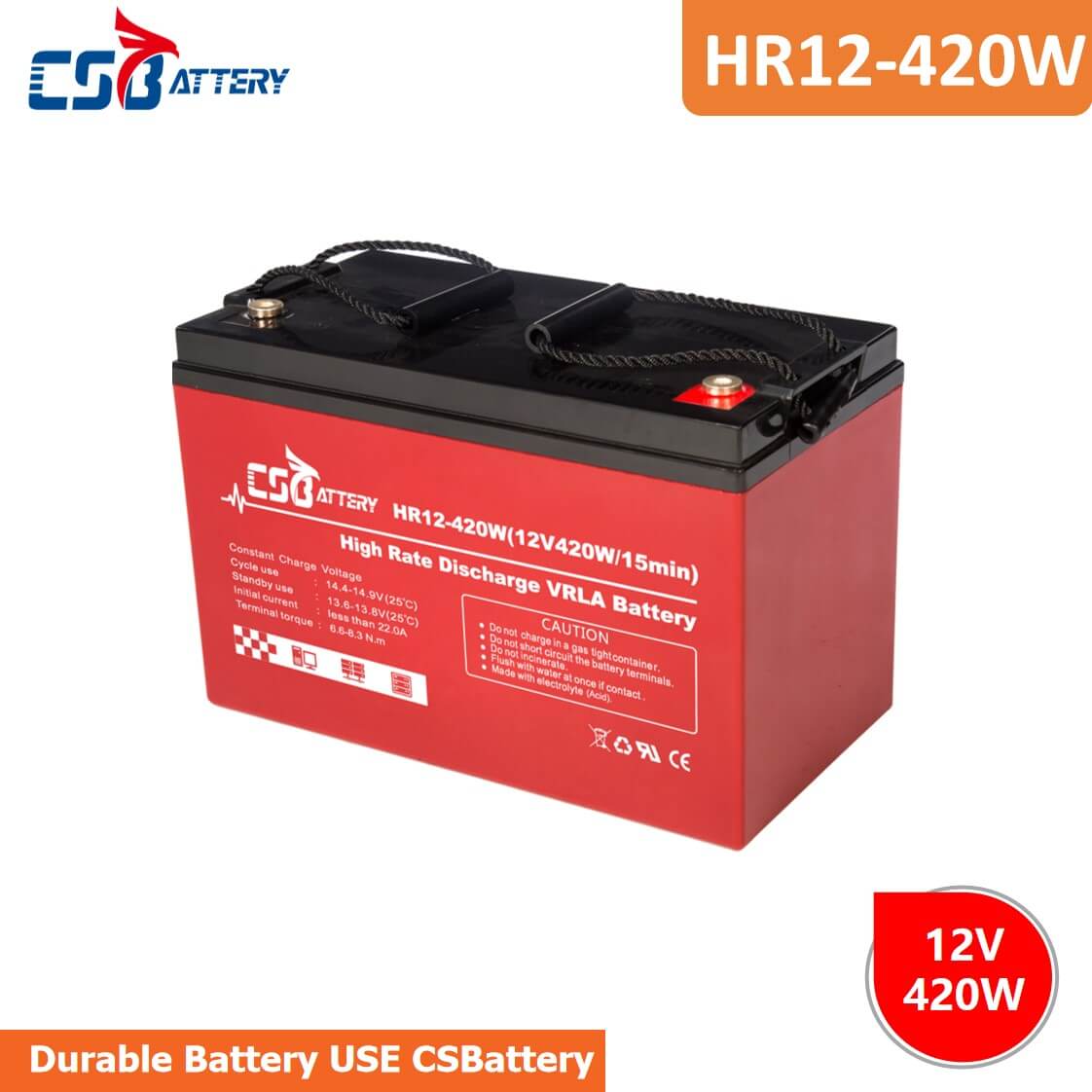 HR12-420W High Discharge Rate Battery