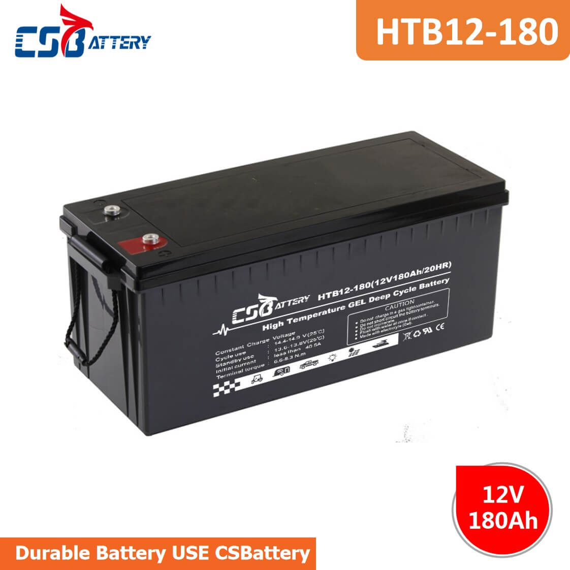 HTB12-180 12V 180AH High-Temp Deep Cycle Batteries