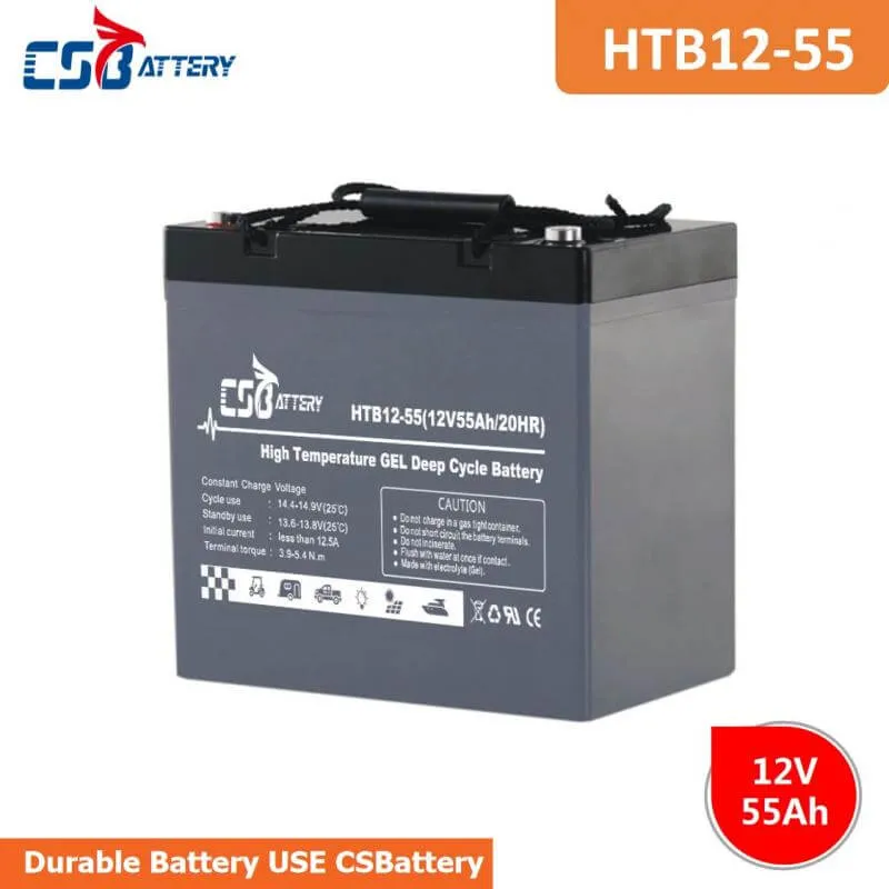 HTB12-55 12V 55AH High-Temp Deep Cycle Batteries,electric vehicle battery,solar power energy system