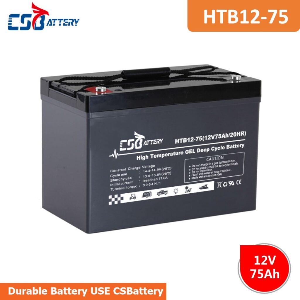 HTB12-75 12V 75AH High-Temp Deep Cycle Batteries,gel vrla battery,solar panel battery