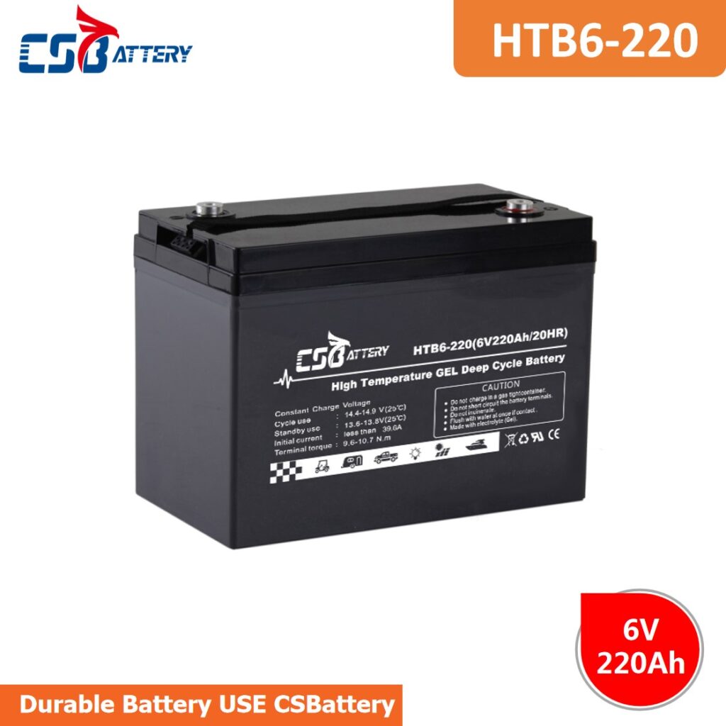 HTB6-220 6V 220AH High-Temp Deep Cycle Batteries,buggies,solar energy