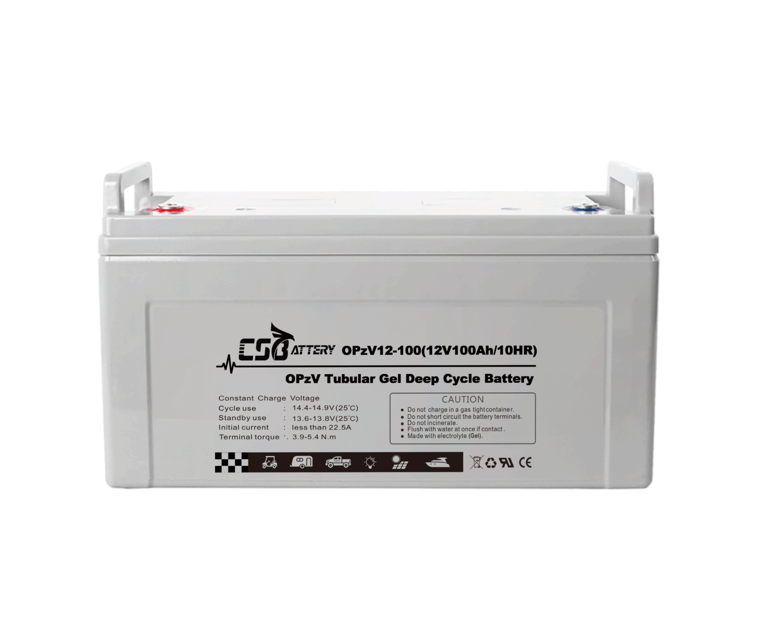 Opzv12 100 12v 100ah Tubular Deep Cycle Gel Opzv Battery 1101