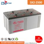 SX2-2500 2V 2500Ah Deep Cycle GEL Batteryoff-grid power systems, telecom battery, solar energy storage, wind energy storage, battery for renewable energy,